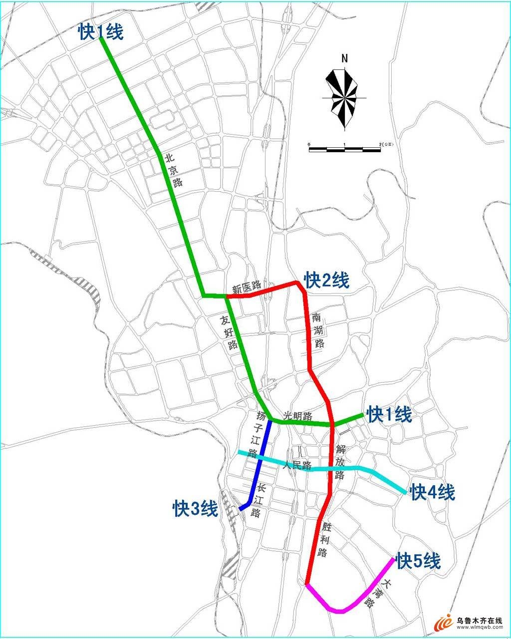 乌鲁木齐brt7号线线路图片